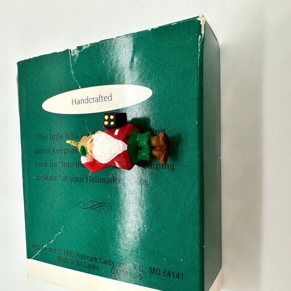 Hallmark Keepsake Lighting A Path Miniature Gnome Christmas 1993 Ornament - Picture 7 of 9